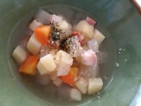 簡単！コロコロ根菜スープ